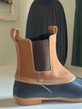 Lands End Chelsea Pull On Duck Boots Size 11B